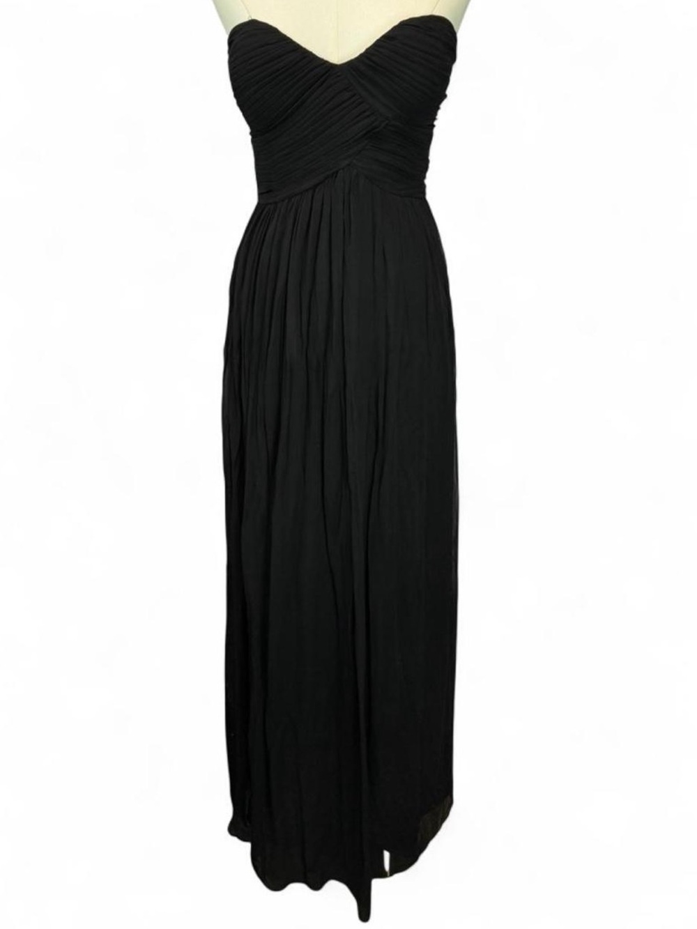 Donna Morgan Strapless Black Maxi Dress